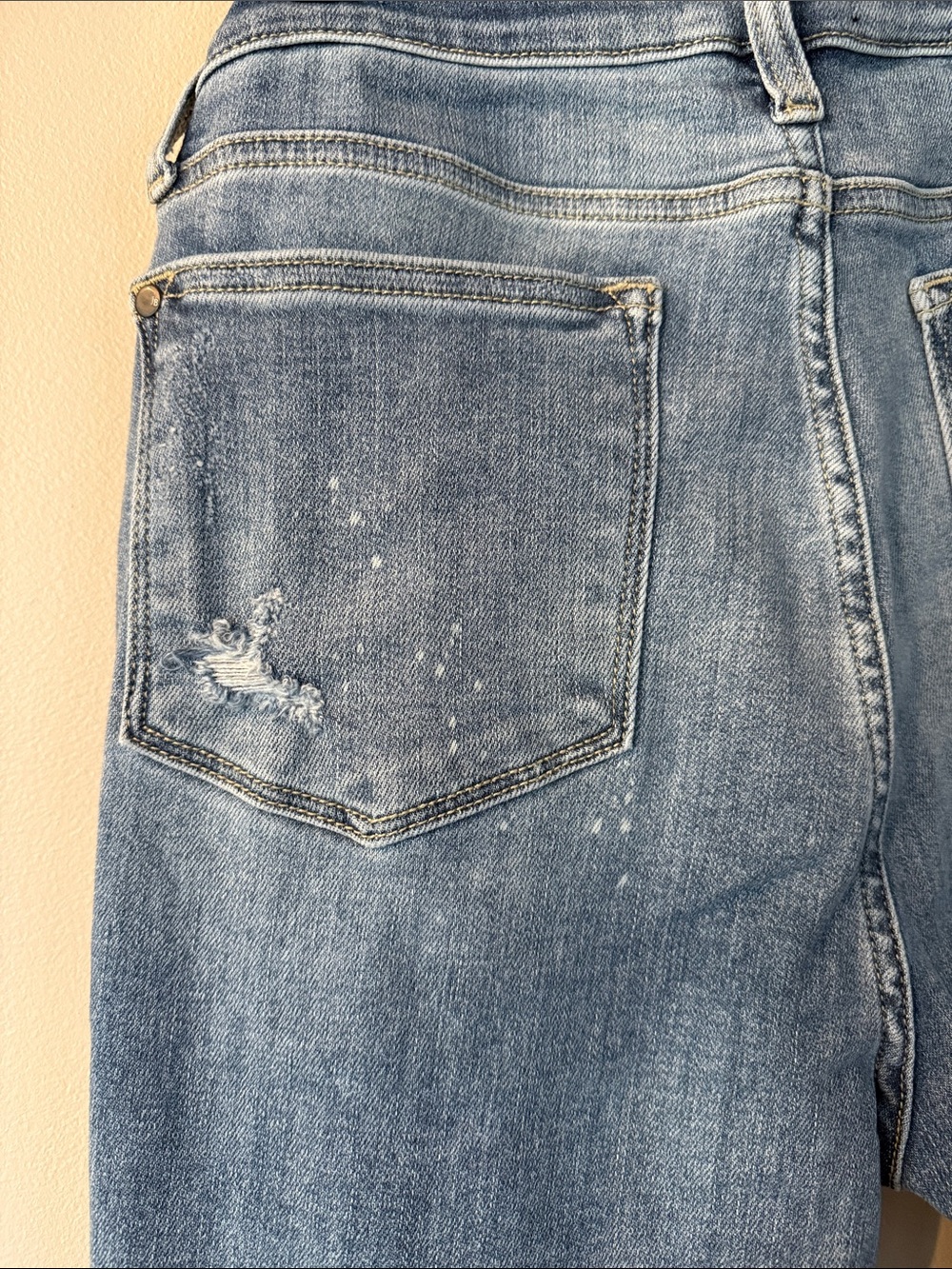 The Madison Judy Blue Light Wash Distressed Skinny Jeans - Picture 14 of 14